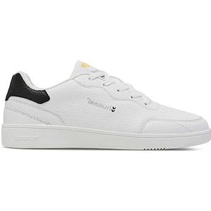hummel Unisex Match Point sneakers, wit/zwart, 44 EU, wit zwart, 44 EU