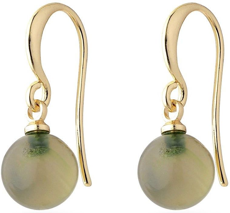 PILGRIM - Goldie - Oorbellen - Goudkleurig - Groen