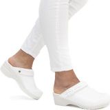 Sanita - Sanflex - Klomp - Wit - Leer - PU-Coating