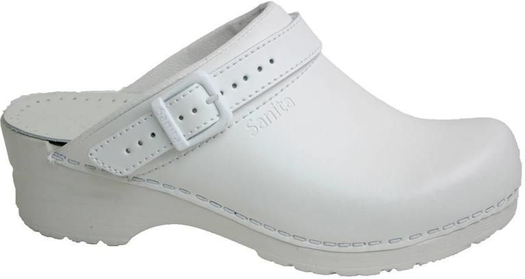 Sanita - Sanflex - Klomp - Wit - Leer - PU-Coating