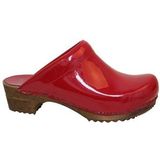 Sanita - Classic Patent - Klomp - Rood - Leder