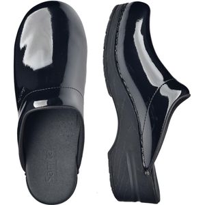 Sanita - Original Sonja - Klomp - Zwart - Patent