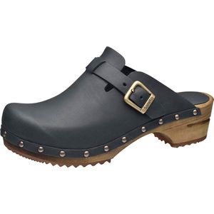 Sanita - Kristel - Klomp - Zwart - Leder