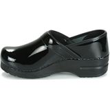 Sanita - Original-Prof. Clogs - Zwart - Lakleer - PU Zool