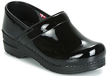 Sanita - Original-Prof. Clogs - Zwart - Lakleer - PU Zool