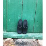 Sanita - Chrissy - Klompen - Zwart - Houten Zool