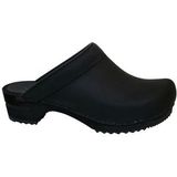 Sanita - Chrissy - Klompen - Zwart - Houten Zool