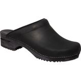 Sanita - Christian - Klomp - Zwart - Leer - Schok Dempend