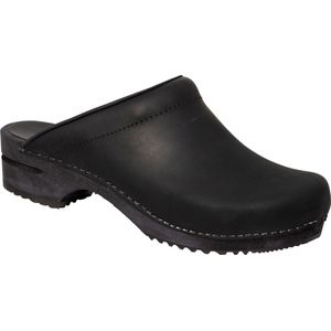 Sanita - Christian - Klomp - Zwart - Leer - Schok Dempend