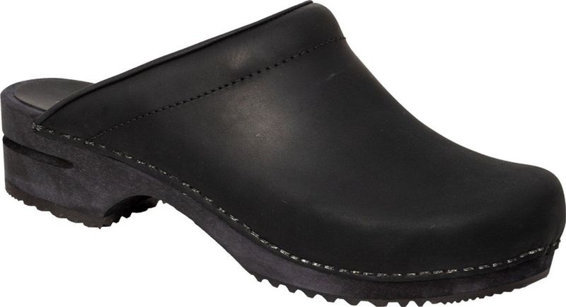 Sanita - Christian - Klomp - Zwart - Leer - Schok Dempend