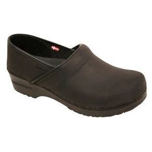Sanita - Original Prof Textured Oil - Medische Klomp - Zwart - PU Zool