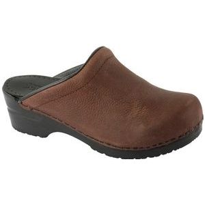 Sanita - Original Sonja - Klomp - Bruin - Leer - Schokdempende Zool