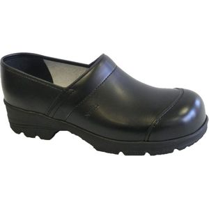 Sanita - San-Duty Light 3022 S3 Klomp - Zwart - Leren Kap - Antislipzool
