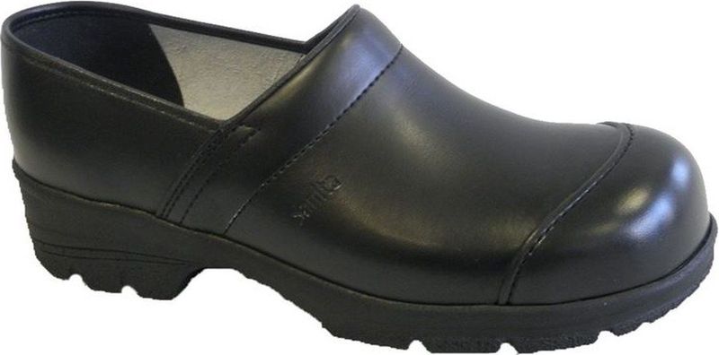 Sanita - San-Duty Light 3022 S3 Klomp - Zwart - Leren Kap - Antislipzool