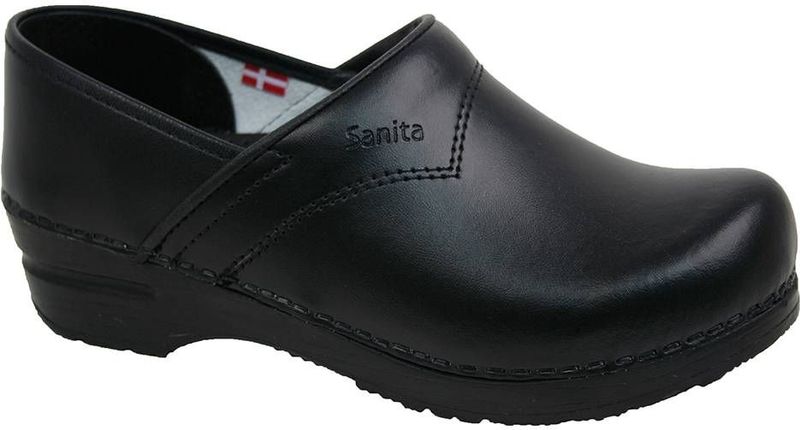 Sanita - Flex 313 - Klompen - Zwart - Waterbestendig Lakleer