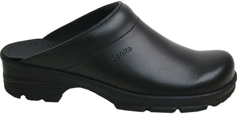 Sanita - San-Duty Light 1010 Klomp - Zwart - Leren Kap - Antislipzool