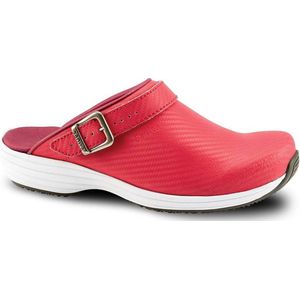 Sanita - Wave - Klompen - Carbon - Fuchsia - Antislipzool - Glad Leer