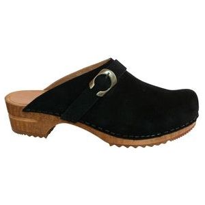 Sanita Damen Offener Clog Wood-Hedi Open Black-40