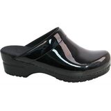 Sanita - Original Clog - Open Black - Lackleder - PU Zool