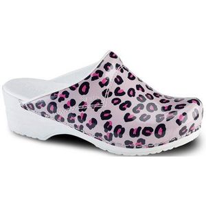 Sanita Flex 314 Wildlife Leopard - Klompen - Roze - 39