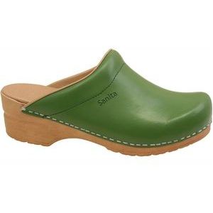 Sanita - Original Sandra Open - Klomp - Green - PU Leer - Anti-slip