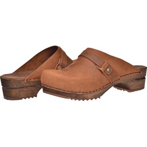 Sanita - Wood Ursana Open - Klomp - Chestnut - Houten Zool