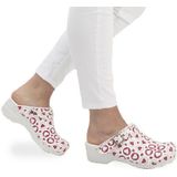 Medische Klompen Sanita Flex 38 Working Heros Rood Wit