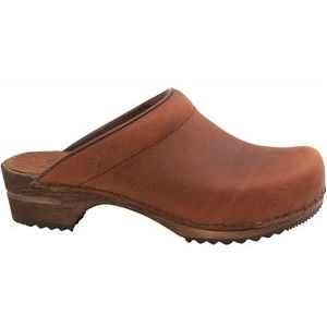 Klomp Sanita Women Wood Chrissy Open Chestnut