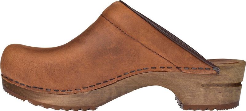 Klomp Sanita Women Wood Chrissy Open Chestnut