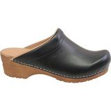 Sanita - Original Sandra Open - Klomp - Black - PU-leer