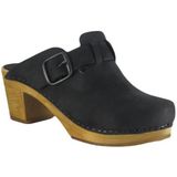 Sanita - Malulo - Klomp - Zwart - Geolied Leer