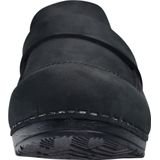 Sanita Knaus Clogs - Zwart - Leer - Anatomisch Voetbed