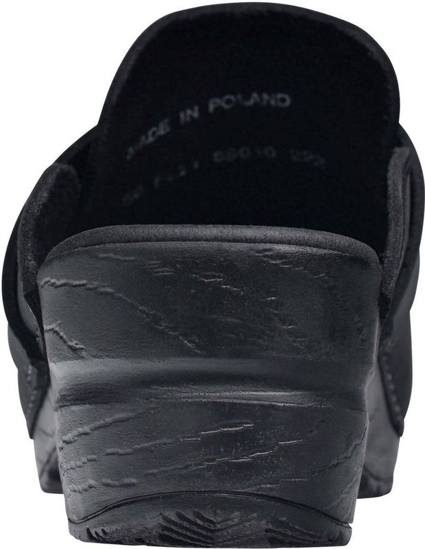 Sanita Knaus Clogs - Zwart - Leer - Anatomisch Voetbed