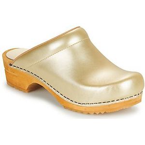 Sanita - Lotte - Klompen - Goud - Handgemaakt - Dames