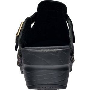 Sanita - Sanila - Klompschoenen - Zwart - Leren Bovenmateriaal - Anatomisch Voetbed