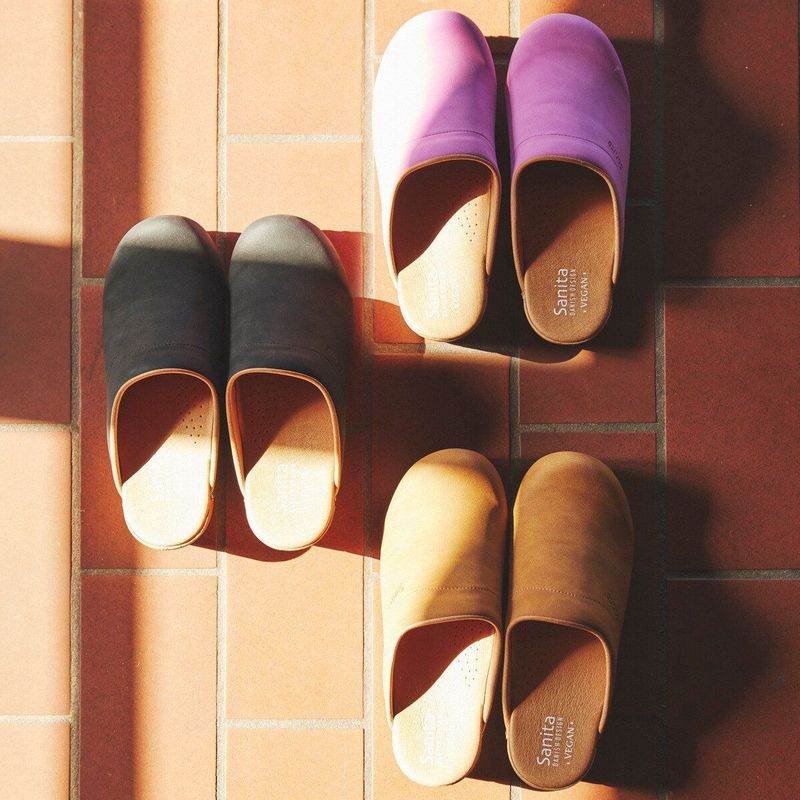 Sanita - Klompen - Zwart - Leer