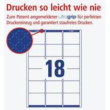 1.800 AVERY Zweckform Etiketten weiß 63,5 x 46,6 mm
