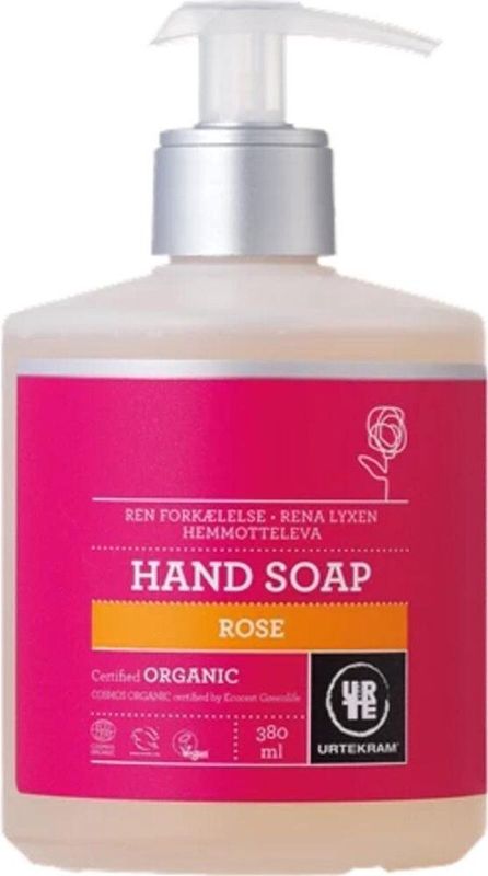 Urtekram Handzeep Vloeibaar Rozen Bio 380 ml