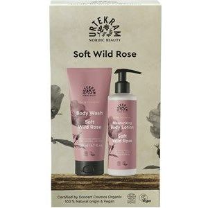 Urtekram Verzorging Soft Wild Rose Cadeauset Body Wash 200 ml + Moisturizing Body Lotion 245 ml
