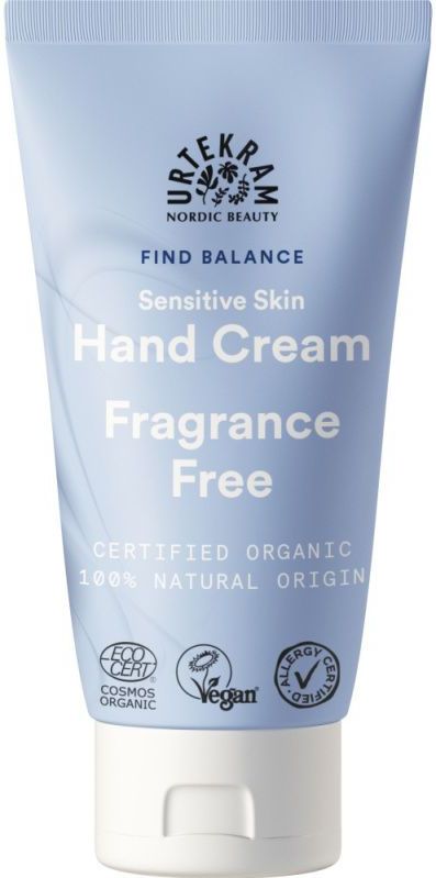 Urtekram Verzorging Fragrance-FreeSensitive Skin Hand Cream 75 ml (82,00 € / 1 l)