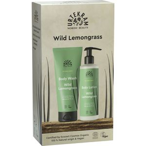 Urtekram Verzorging Wild Lemon Grass Cadeauset Body Wash 200 ml + Body Lotion 245 ml