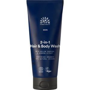 Urtekram - 2-in-1 Hair & Body Wash - Wilgenhoutskool - Ginseng - 200ml