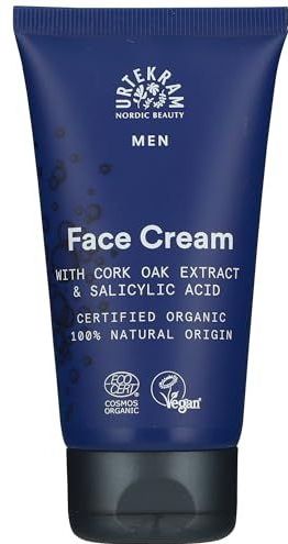 Urtekram - Men's Gezichtscrème - 75ml - Met Kurkeikenextract - Voor Gevoelige Huid