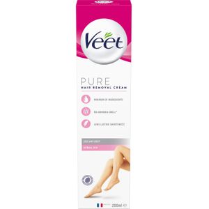 Veet Pure Hair Removal Cream Normale Huidlichaam En Benen 200 ml
