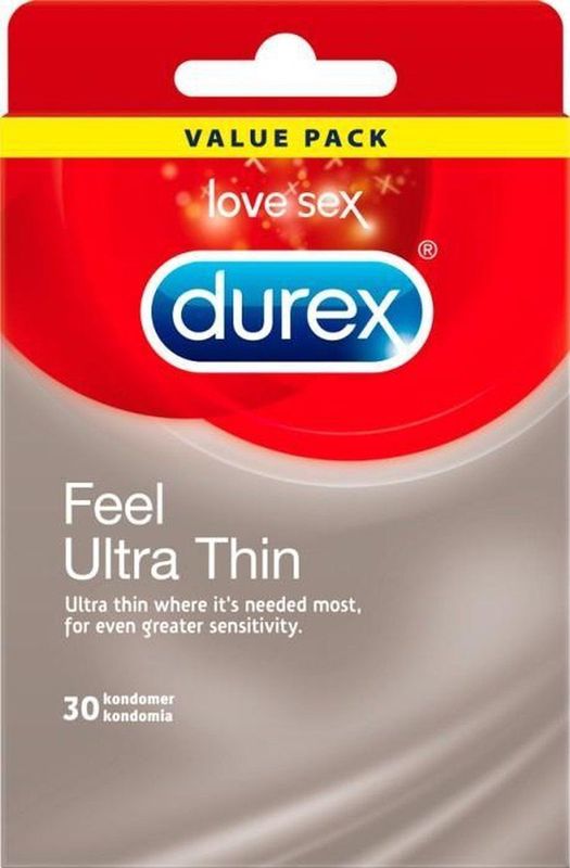 Durex Feel Ultra Dun condooms 30 stuks