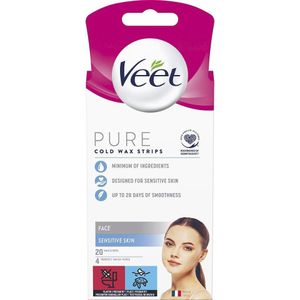 Veet Pure Koude Wasstrips Gevoelige Huid 20 st