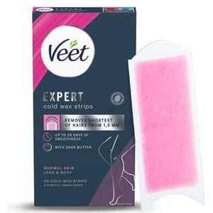 Veet - Koude Wax Strips - Benen & Lichaam - Normale Huid - 20 Stuks
