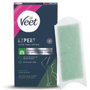 Veet Expert Cold Wax Strips Body & Legs Dry Skin 20 st