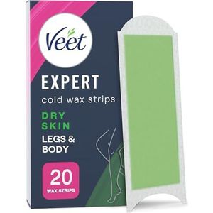 Veet - Expert Cold Wax Strips - Ontharingsstrips - Droge Huid - 20 Stuks