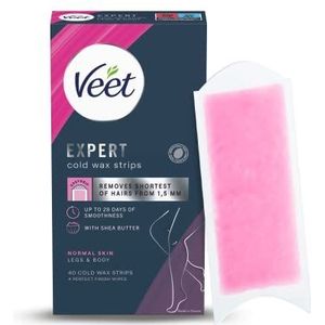 Veet Expert Cold Wax Strips Normal Skin Legs & Body 40 St.